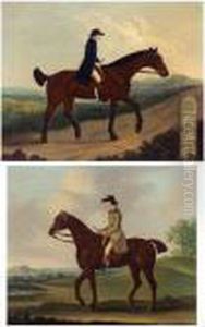 A Horseman On The Road To Bagshot; And A Horseman In A Landscape by J. Francis Sartorius