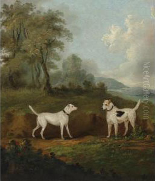 Two Dogs In A Landscape - view 1