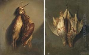 A Brace Of Partridge; And A Brace Of Woodcock by J. Francis Sartorius