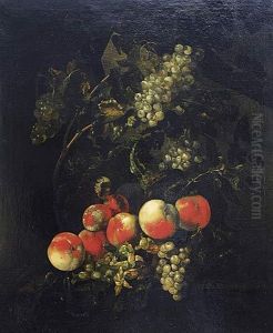 Par De Bodegones De Frutas Sobre Repisas by William Sartorius