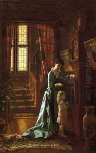 Grandfather's Clock by De Scott Evans