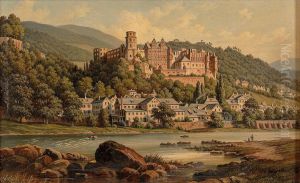 View Of Heidelberg by Hubert Sattler