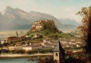 Salzburg Vom Kapuzinerberg by Hubert Sattler