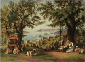Panoramic View Of Constantinople by Hubert Sattler
