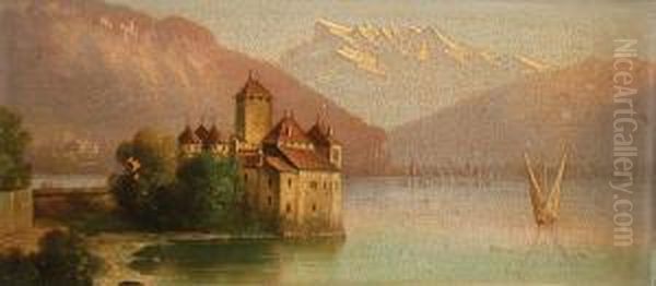 Zamek Nad Brzegiem Gorskiego Jeziora - view 1