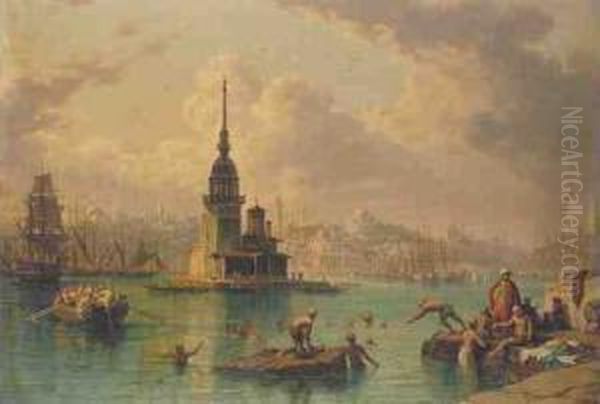 Bathing In The Bosphorus - view 1