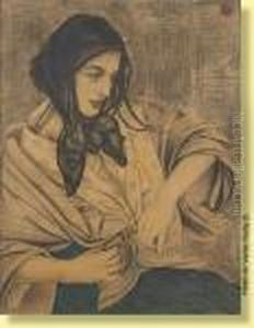 Jeune Fille En Fleurs by Walter Sauer
