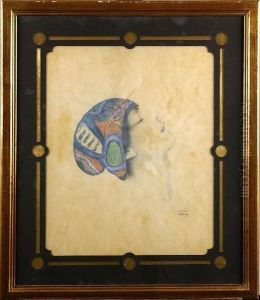 Profil De Femme Au Bonnet by Walter Sauer