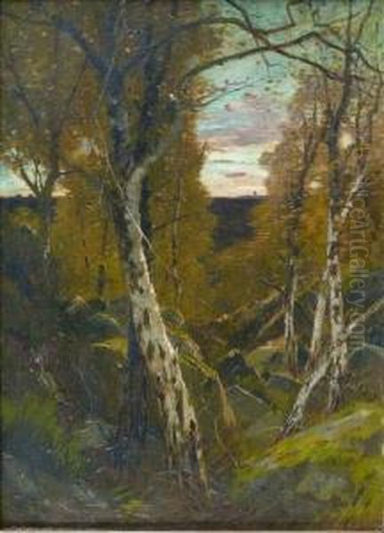 Sous-bois, Les Longs Rochers A Marlotte - view 1