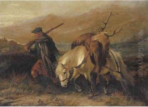 The return from deer stalking by George Earl