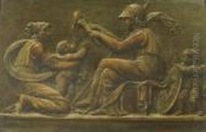 Minerve Jouant Avec Des Putti