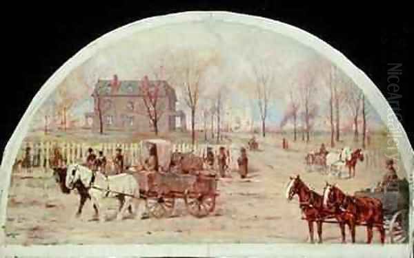 The Ogden Residence after the Fire of 1871 - view 1