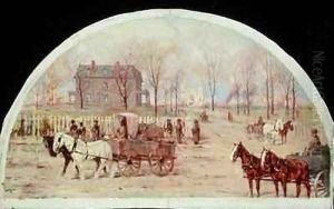 The Ogden Residence after the Fire of 1871 by Lawrence Carmichael Earle