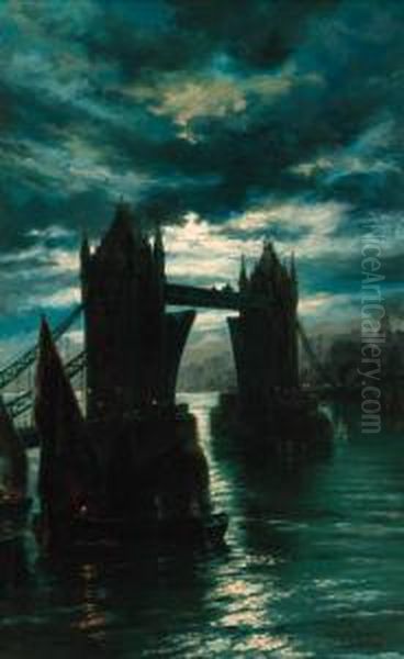 A View Of Tower Bridge By Moonlight - view 1