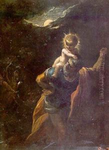 St. Christopher by Adam Elsheimer