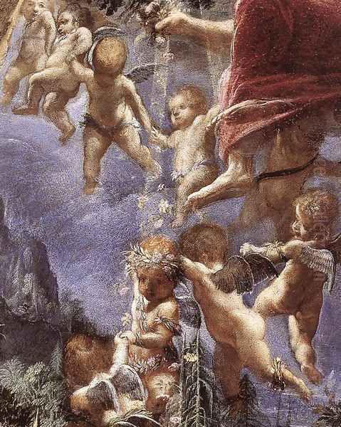 Rest on Flight into Egypt (detail) c. 1599 - view 1