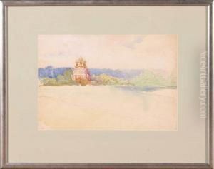 Widok Z Moskwy - Cerkiew, 1916 R. by Stanislaus Sawiczewski