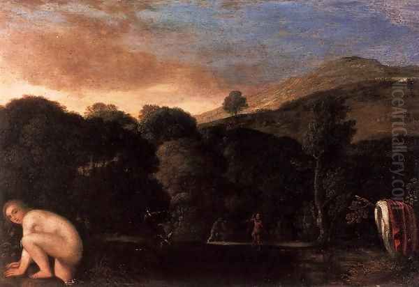 Nymph Fleeing Satyrs - view 1