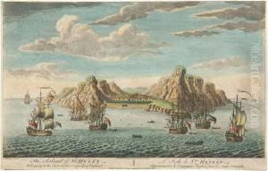 Publisher. The Island Of St Helen by Robert Sayer