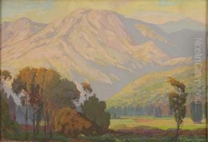 Majestic Mountain Landscape. Signed Lower Right F. Graysonsayre".