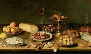 Banquet still life by Jacob Fopsen van Es