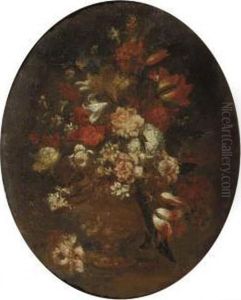 Mixed Flowers In A Vase