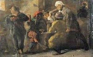 Scena Di Taverna by Giuseppe Michele Scaglia