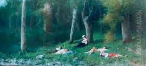 Paesaggio Con Figure by Vincenzo Scala