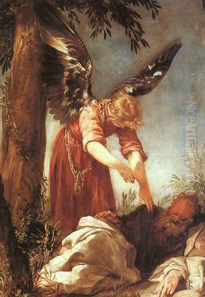 An Angel Awakens the Prophet Elijah 1667 - view 1