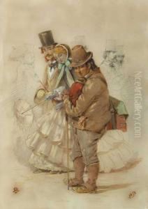 Organ Grinder And Monkey