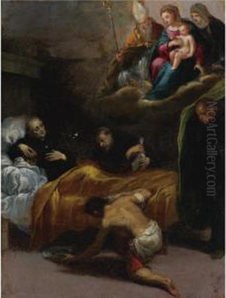 Death Of Saint Dominic With The Virgin And Other Saints - view 1