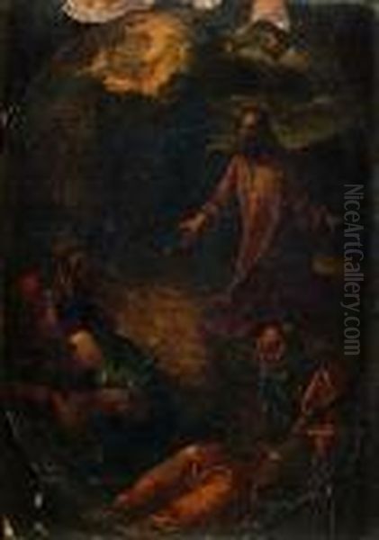 Le Christ Au Jardin Des Oliviers, Dans Un Ovale Peint - view 1