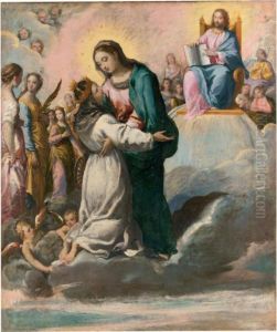 La Vergine Accoglie Santo Stefano D'ungheria In Paradiso