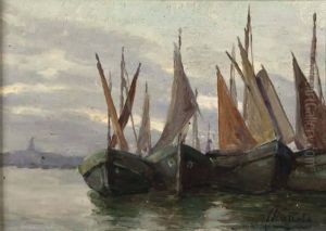 Barche In Laguna by Ferruccio Scattola