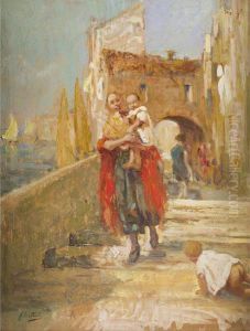 Popolana Con Il Figlioletto by Ferruccio Scattola