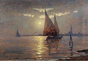 Veduta Notturna Di Venezia by Ferruccio Scattola