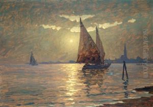 Venezia, Vele Al Chiaro Di Luna by Ferruccio Scattola
