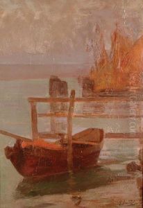 Barche In Laguna by Ferruccio Scattola