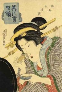 Bijin kaichu kagami (A Pocket Mirror of Beauties) by Keisai Eisen