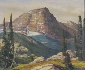 Alpine Landscape In Spring by Karl Martin Schade