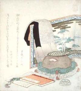 A Screen with a Fur Coat by Keisai Eisen