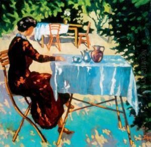 Lady In An Arbour