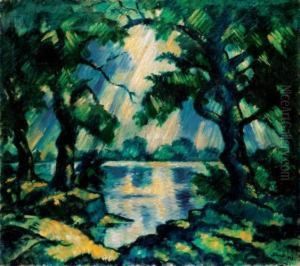By The Waterside by Janos Schadl