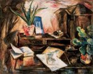 Desk Still Life With A Hyacinthe