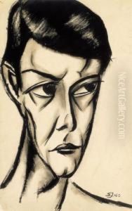 Head Of A Boy by Janos Schadl