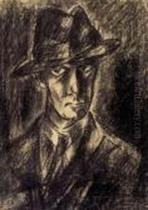 Man In A Hat by Janos Schadl
