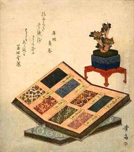 Sample Books of Brocade Designs by Keisai Eisen