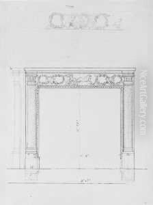 Entwurf Fur Eine Kaminumrahmung. by Johann Gottfried Schadow