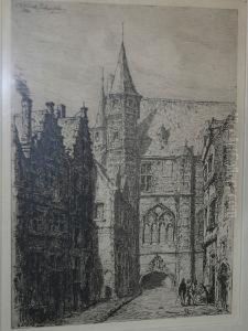 "het Vleeshuis". by Hendrik Frans Schaefels