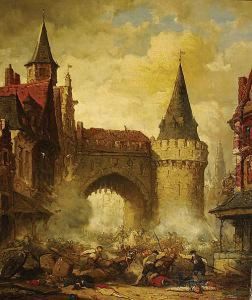 De Spaanse Furie Bij Het Steen.